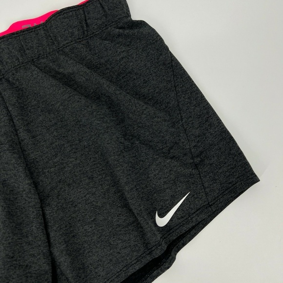 Nike Dry Attack Shorts Womens Size Medium Gray Dri Fit Athletic Running Training - Picture 6 of 9